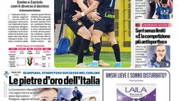 Prima Pagina, Corriere dello Sport: “Reazione da Inter. Bastoni shock”