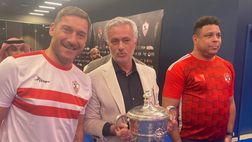 Totti ospite alla finale di Coppa d’Egitto: insieme a lui Mourinho e Ronaldo