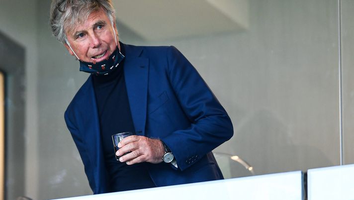 GENOA, ITALY - MAY 15: Enrico Preziosi chairman of Genoa is seen before the Serie A match between Genoa CFC and Atalanta Bergamasca Calcio at Stadio Luigi Ferraris on May 15, 2021 in Genoa, Italy. (Photo by Getty Images) 