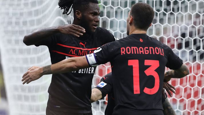 Franck Kessié e Alessio Romagnoli, calciatori del Milan (getty images)