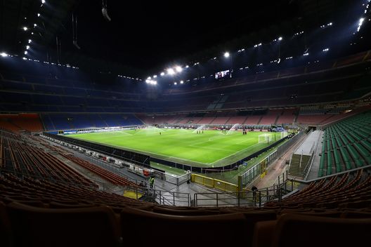 Lo stadio di San Siro prima di Milan-Torino Lo stadio di San Siro prima di Milan-Torino