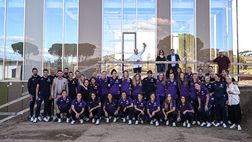 VIDEO – Femminile in visita al Viola Park, scortata da Commisso