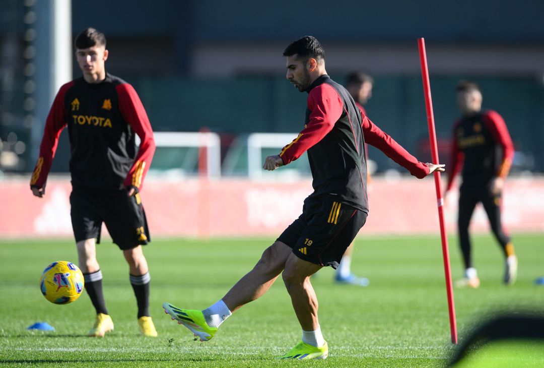 Roma, l’ultimo allenamento prima della partenza per Riyad – FOTOGALLERY - immagine 32