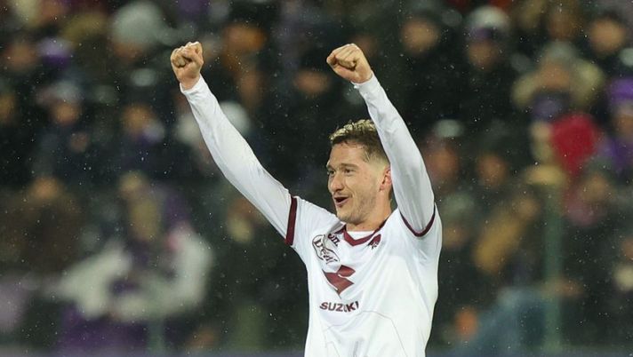 FLORENCE, ITALY - JANUARY 21: Aleksei Andreyevich Miranchuk of Torino FC celebrates after scoring a goal during the Serie A match between ACF Fiorentina and Torino FC at Stadio Artemio Franchi on January 21, 2023 in Florence, Italy. (Photo by Gabriele Maltinti/Getty Images) Voti fantacalcio: Milinkovic come Miranchuk, flop Ikoné! Vlasic più di Biraghi - immagine 1