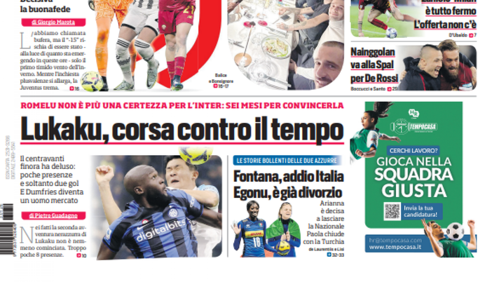 Corriere dello Sport Inter Lukaku