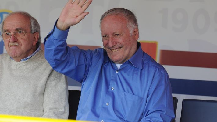 Foto Gianfilippo Oggioni/LaPresse
19-05-2013 Bologna, Italia
sport
calcio
Bologna vs Genoa - Serie A Tim 2012/2013
nella foto: Ezio Pascutti 

Photo Gianfilippo Oggioni/LaPresse
19-05-2013 Bologna, Italy
sport
soccer
Bologna vs Genoa - Italian Serie A Soccer League 2012/2013
in the pic: Ezio Pascutti 