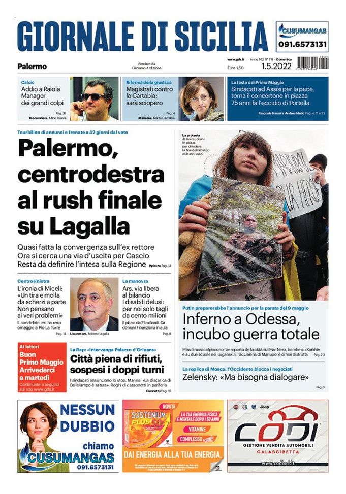 Prima Pagina, Giornale di Sicilia: “Addio a Raiola, manager dei grandi colpi” - immagine 1