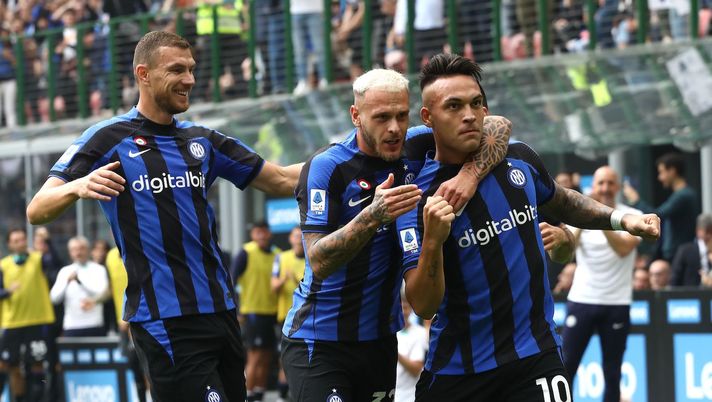 esultanza Lautaro Martínez gol Inter-Salernitana 2-0 Serie A 2022-2023